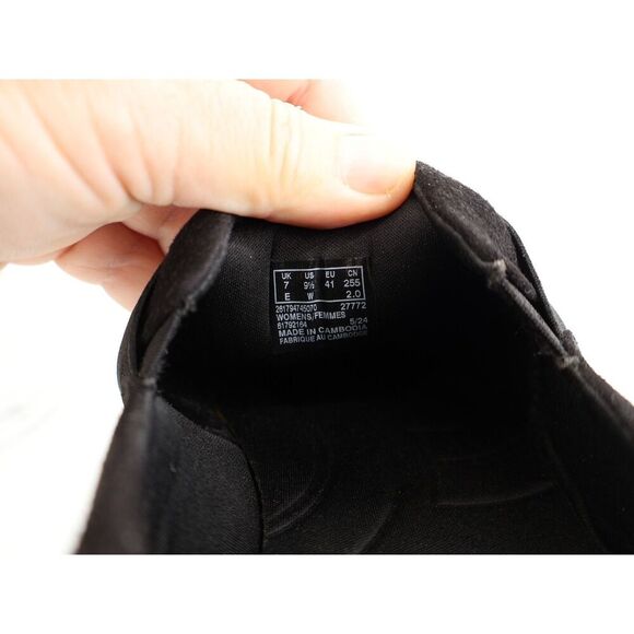 Clarks Women's Audreigh Eve Loafers Platform Suede Leather Black White 9.5 Wide - Picture 11 of 12